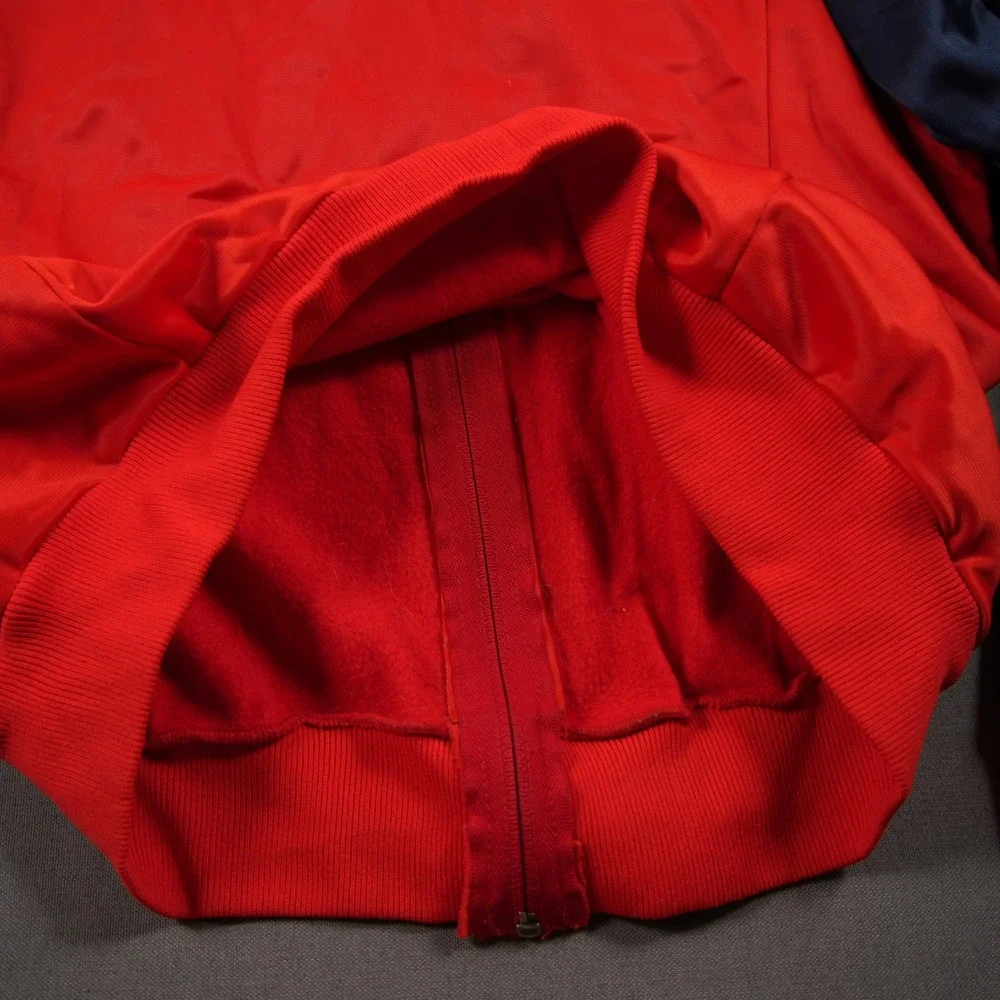 Vintage 70s Adidas ATP Keyrolan Three Stripe Raglan Men Track Jacket L Red Blue